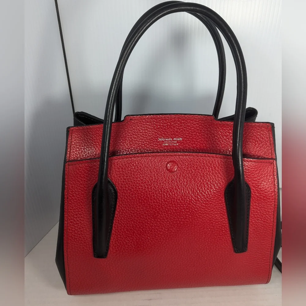 Michael kors Collection Bancroft Medium Pebbled Calf Leather Satchel handbag